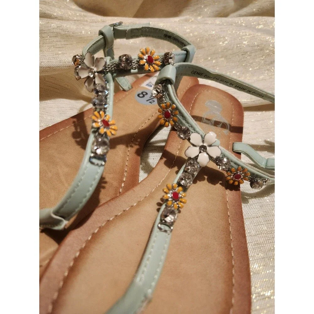 CG Shoes Comfort Rhinestone Thing Sandals Women’s Size 8.5